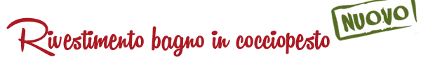 rivestimento bagno cocciopesto